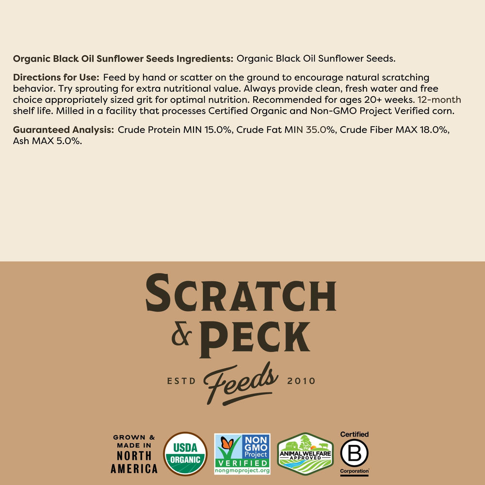 Scratch and Peck 7 lb bag ready for poultry feeding routines and egg production.