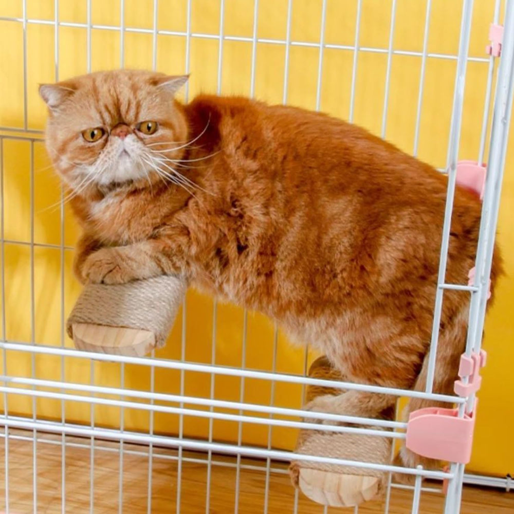 SCSFCVIUS cat-scratching-steps-hardware-included image emphasizes easy installation.