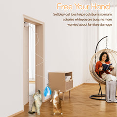 Scsuupoee cat toy remote-control gear adjustment for customizable play sessions.