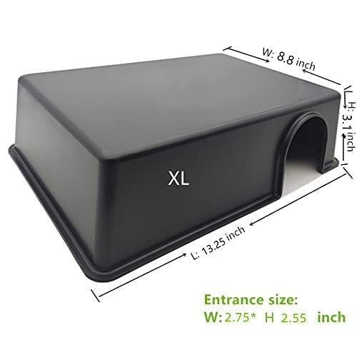 SDZGQPET Amypet reptile hide side view highlights sturdy material for lasting terrarium use.