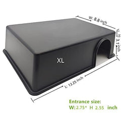 SDZGQPET Amypet reptile hide side view highlights sturdy material for lasting terrarium use.