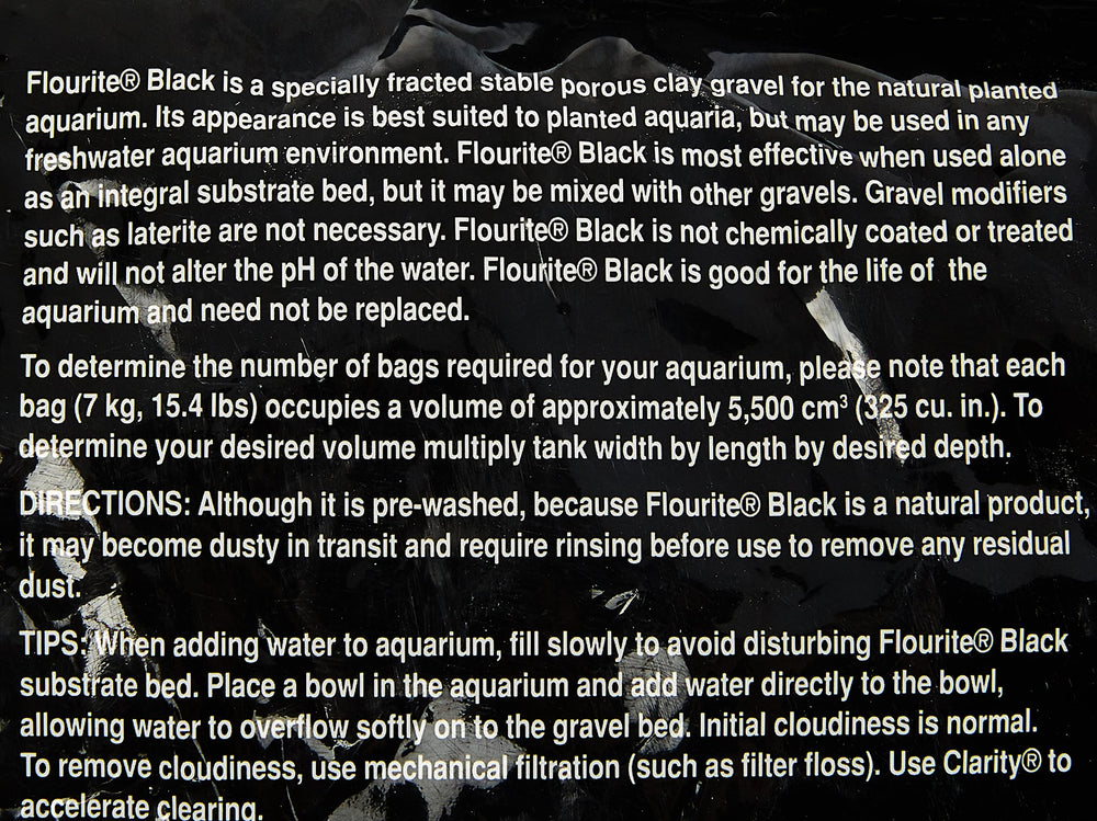 Seachem Flourite Black gravel in aquarium bed setup demonstrating natural look and setup method.