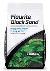 Seachem Fluorite Black Sand Substrate bag – premium planted-tank sand for healthy plant growth