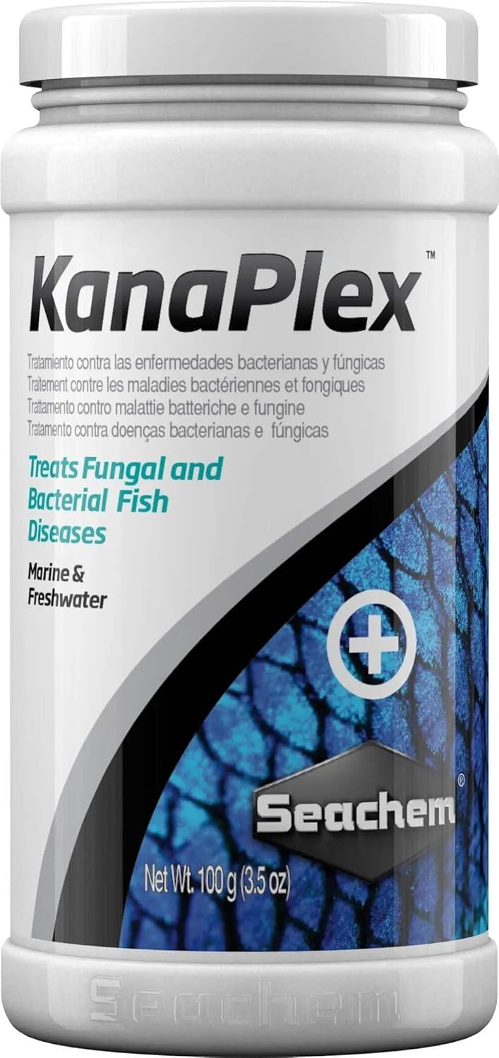 Seachem KanaPlex bottle for treating fungal and bacterial fish diseases in aquariums