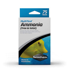 Seachem MultiTest Ammonia Test Kit front view for quick setup and monitoring.