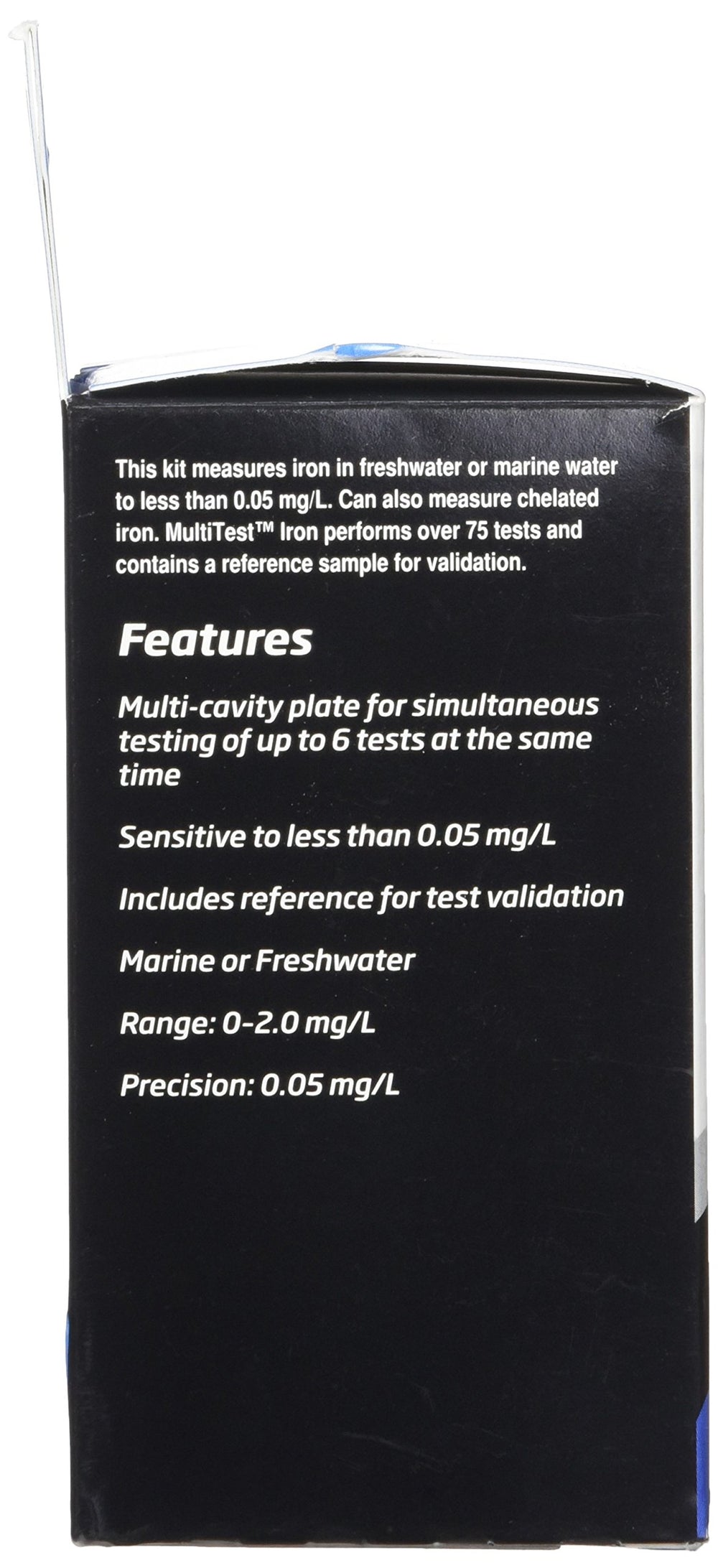 Seachem MultiTest Iron Test Kit cuvettes enable six-sample testing