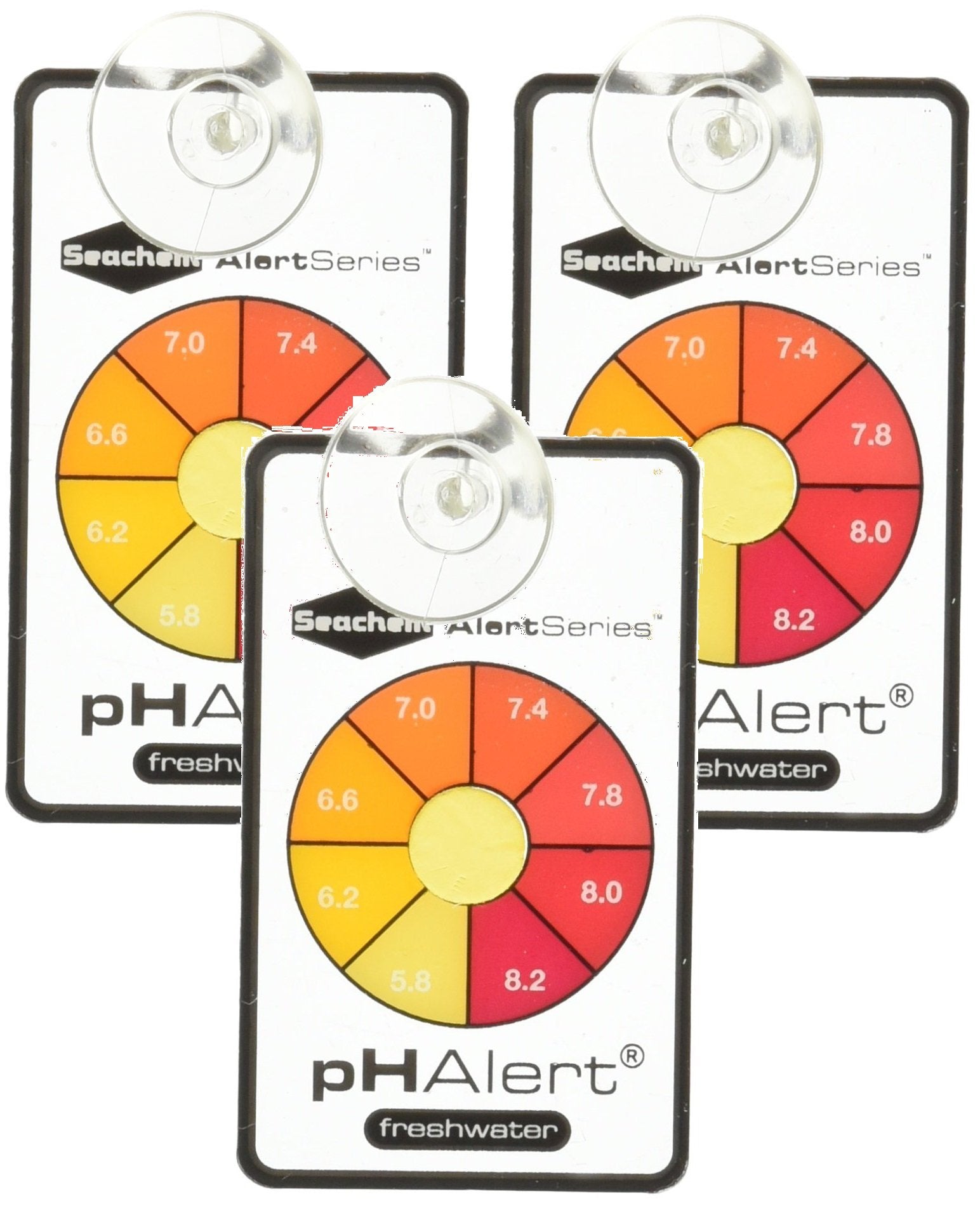 Seachem pH Alert pack front view for simple freshwater monitoring.