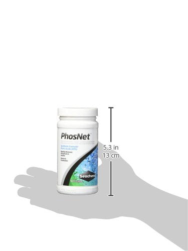 Seachem PhosNet 125g packaging highlights value for ongoing phosphate control.