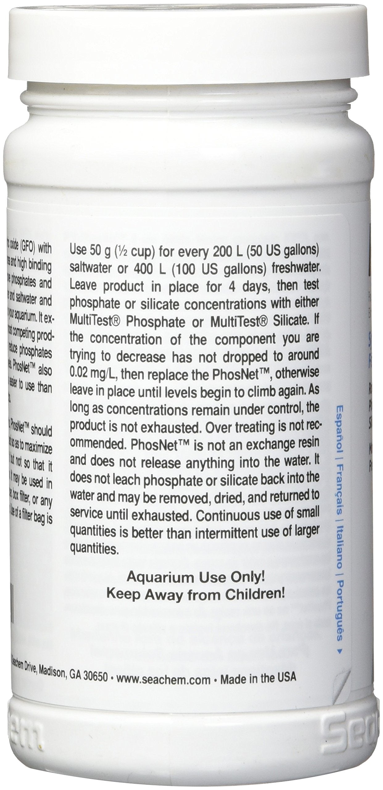 Seachem PhosNet in filter placement demonstrates efficient filtration in high-flow systems.