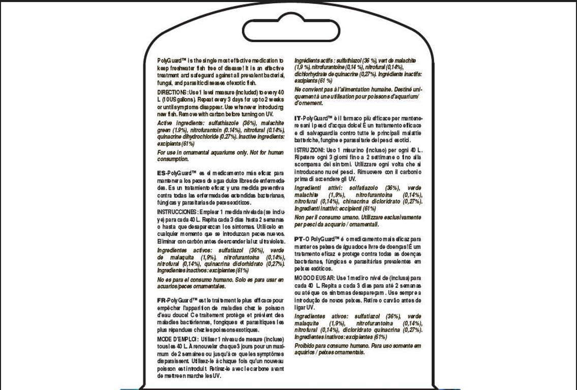 Seachem PolyGuard in aquarium use illustrating tank-level treatment