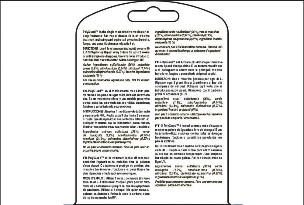 Seachem PolyGuard in aquarium use illustrating tank-level treatment