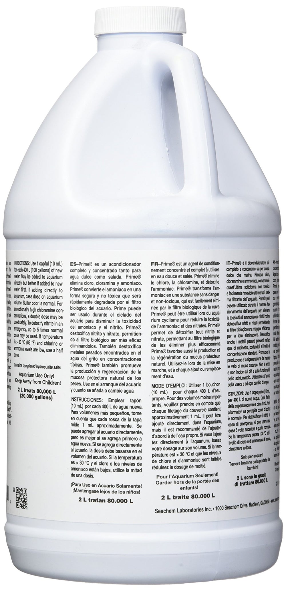 Seachem Prime in-tank demo shows detoxified ammonia and nitrite support.