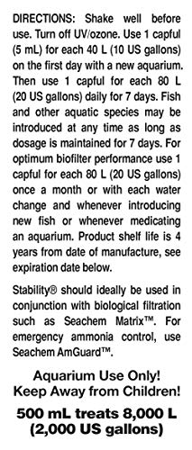 Seachem Stability estabilizando el biofiltro en acuario de agua dulce