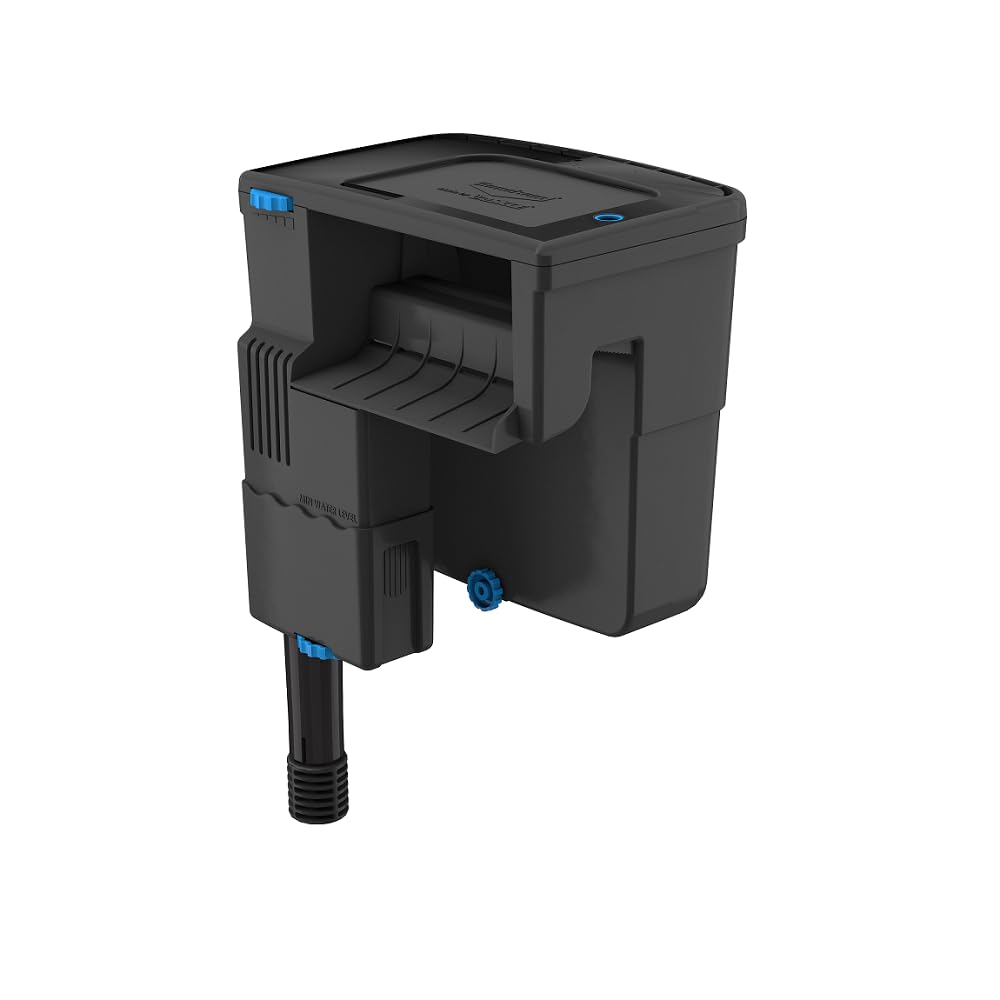 Seachem Tidal 55G filter front view shows rugged build for reliable filtration.