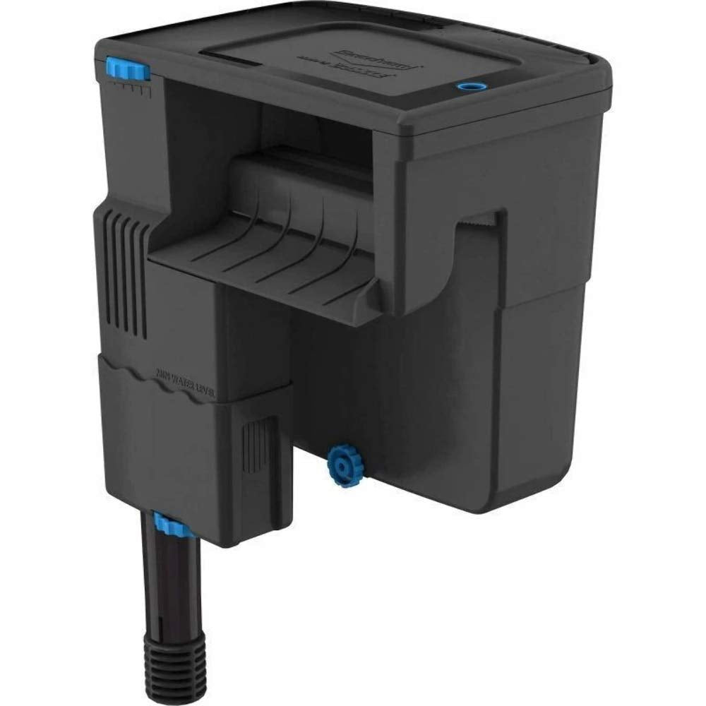 Seachem Tidal 55G filter pump and media basket enable versatile filtration options.