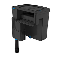 Seachem Tidal 75-gallon filter pump with surface-skimmer improves aquarium clarity.