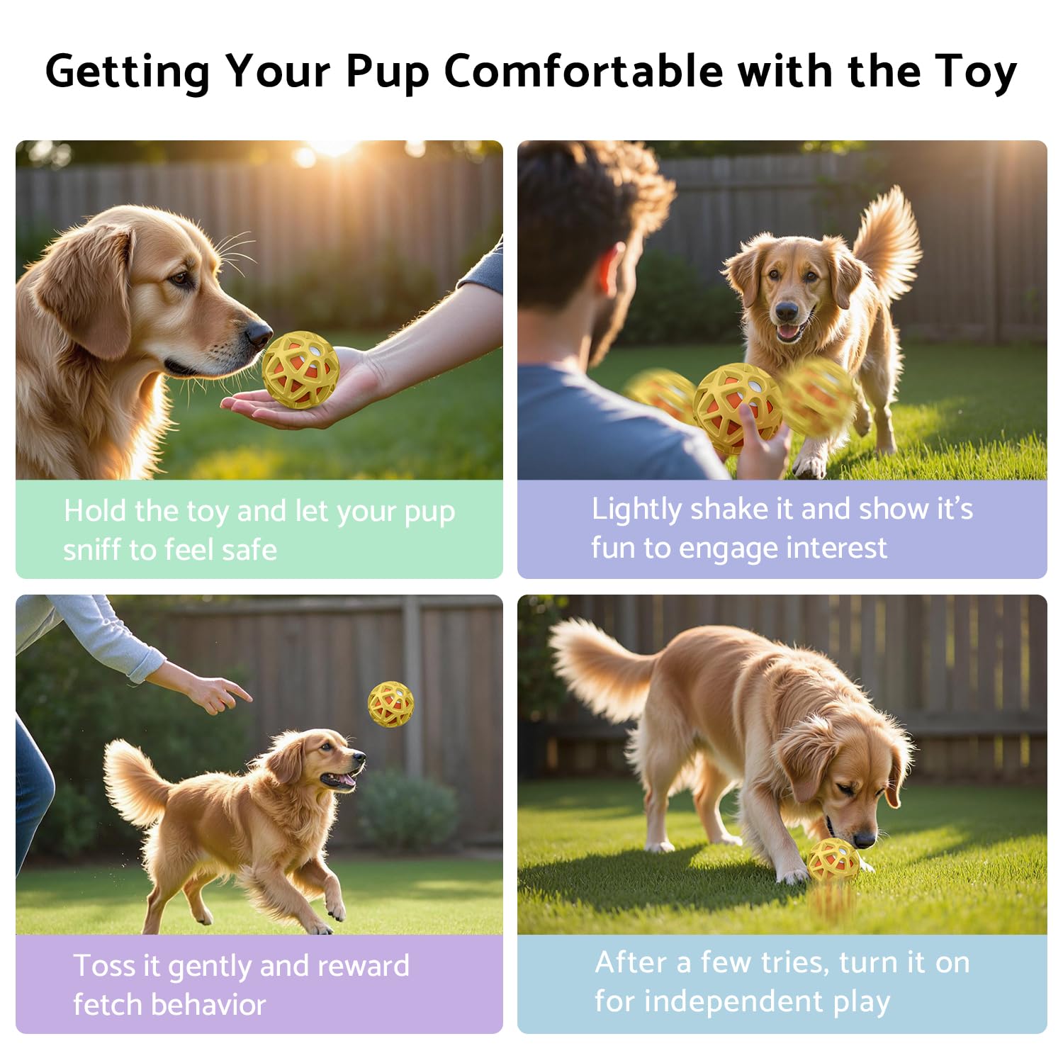 seagi interactive dog ball comes with a 1-year replacement guarantee for peace of mind