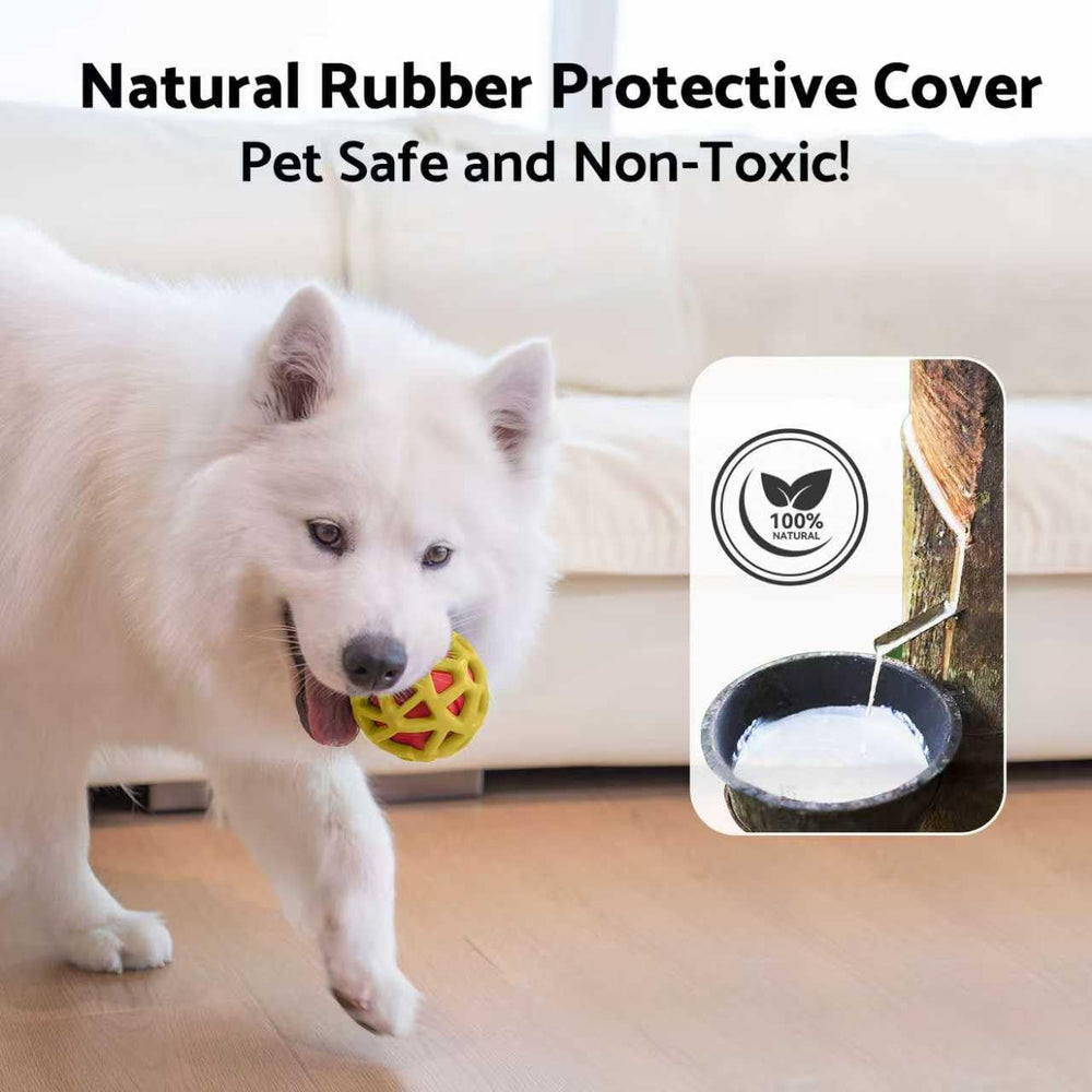 seagi interactive dog ball vibrates, delivering enrichment and exercise during play