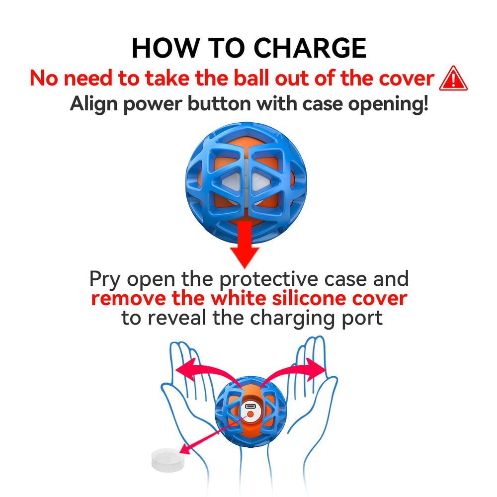 Seagi interactive dog toy blue ball water-resistant design supports indoor or outdoor fun