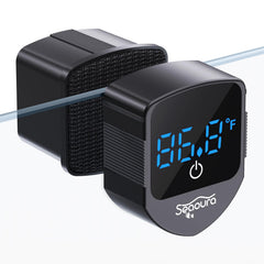 SEAOURA 2-in-1 cleaner attached to glass tank for secure cleaning