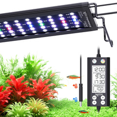 SEAOURA Aquarium LED Light full-spectrum panel boosts plant growth and fish color.