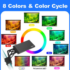 SEAOURA aquarium light color preview feature helps users set ideal ambience.