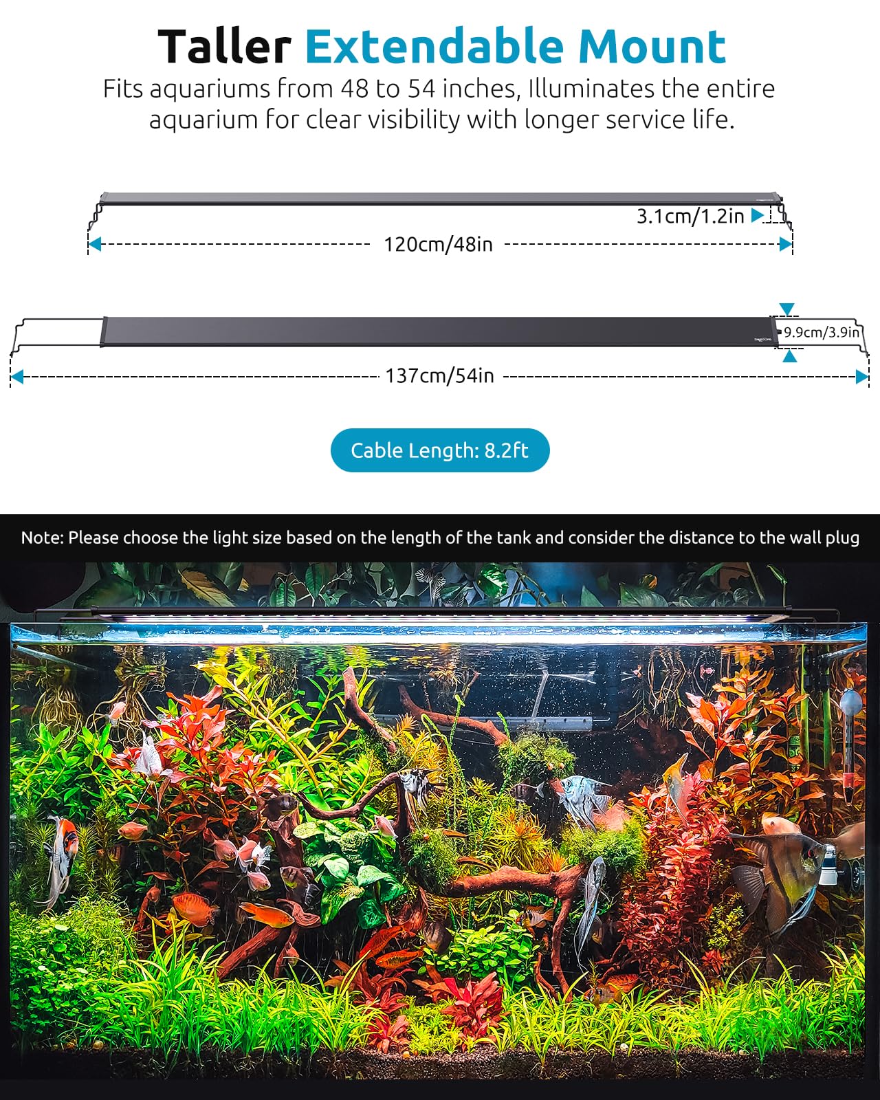 SEAOURA nine-color spectrum supports varied plant aesthetics in aquariums