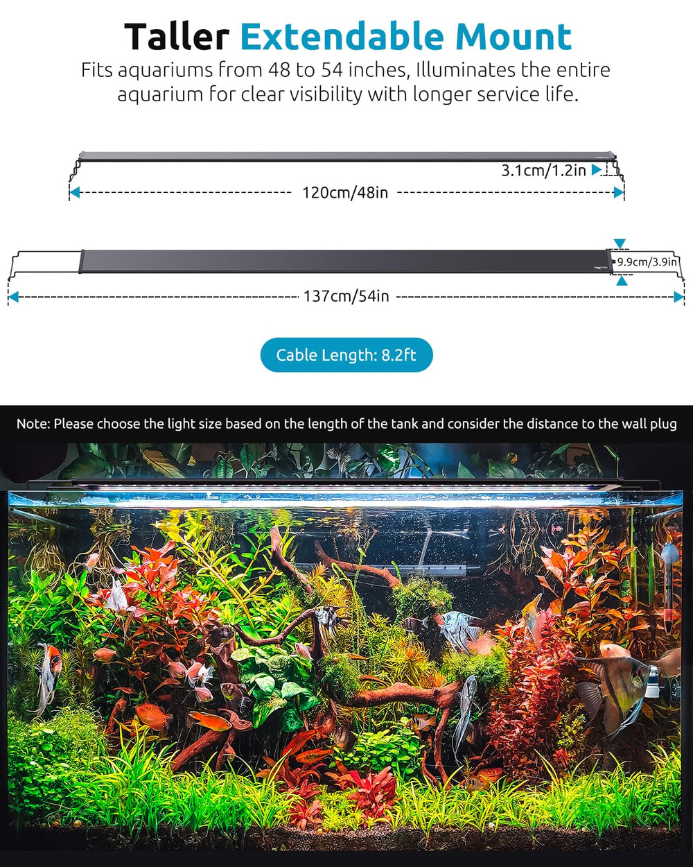 SEAOURA nine-color spectrum supports varied plant aesthetics in aquariums