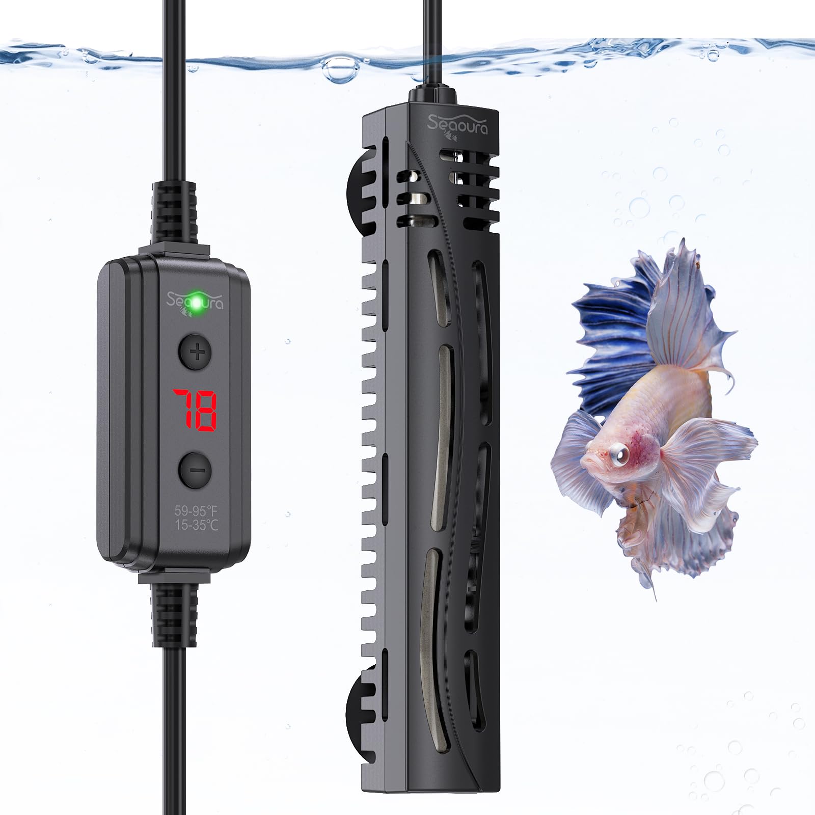 SEAOURA 7-20 gallon compatibility suits freshwater and saltwater tanks