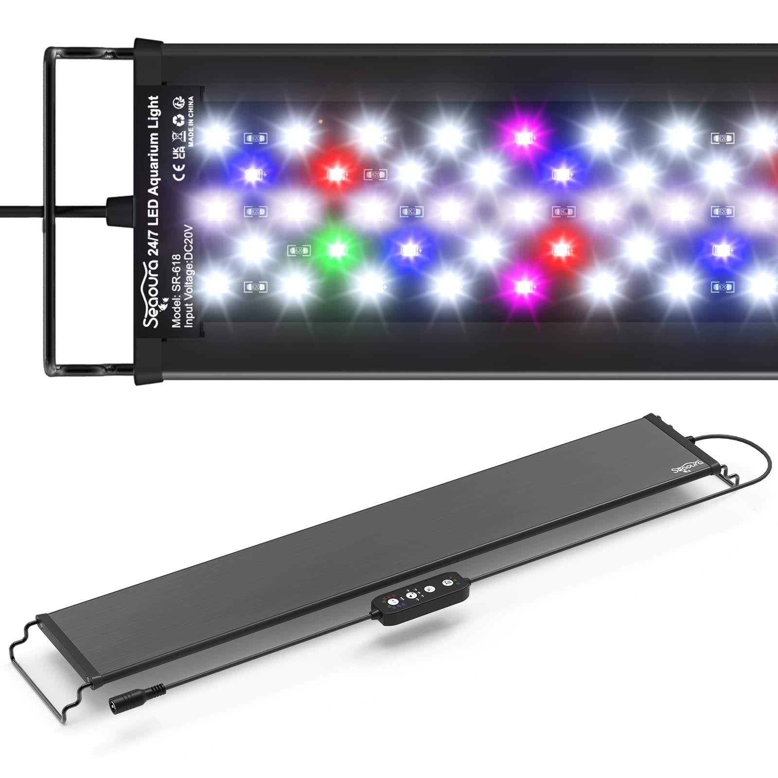 SEAOURA LED light with extendable bracket for flexible mounting