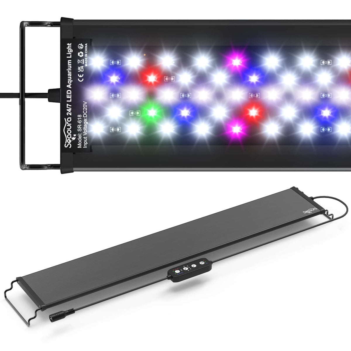 SEAOURA LED light with extendable bracket for flexible mounting