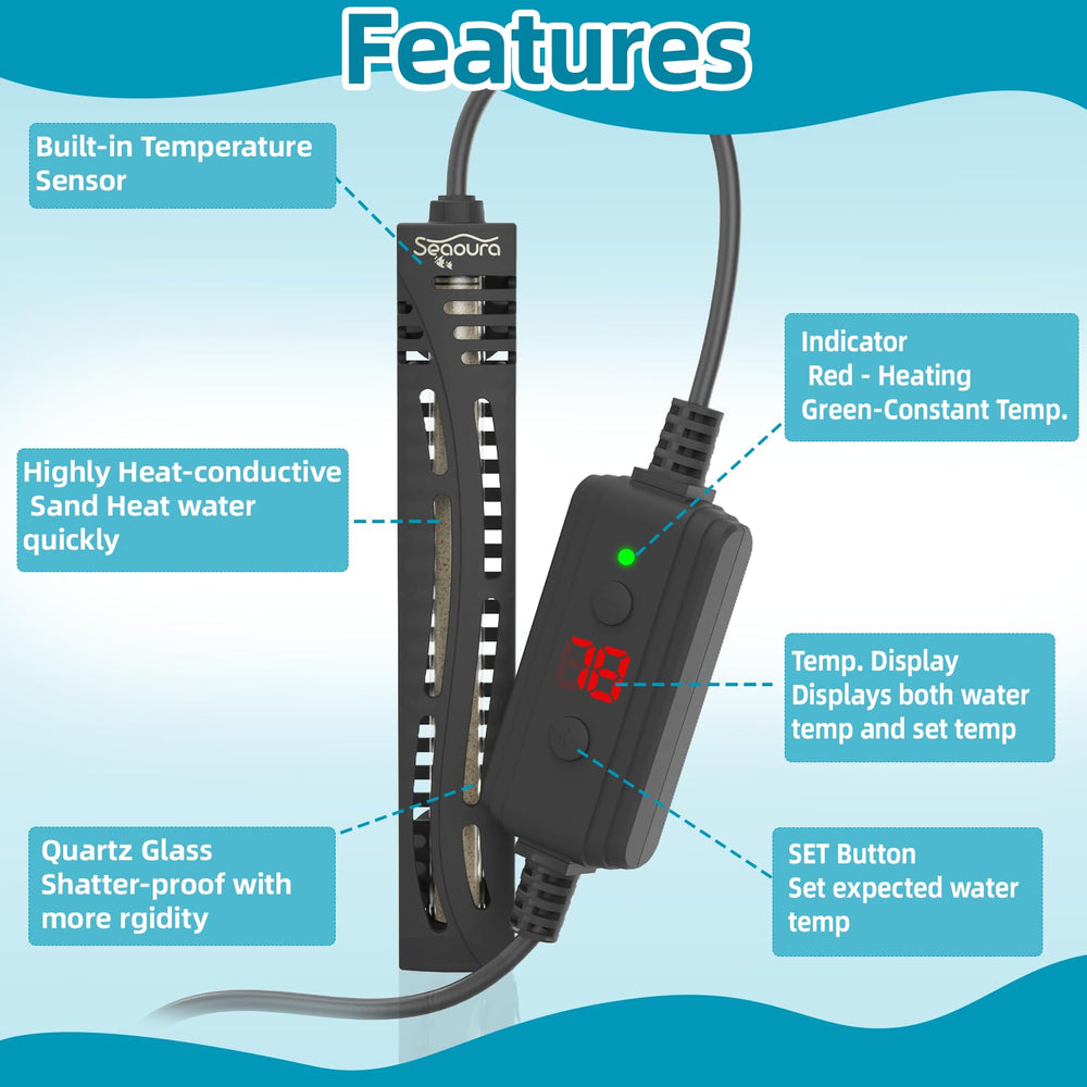 SEAOURA quartz heating tube highlights explosion-proof safety for tanks.