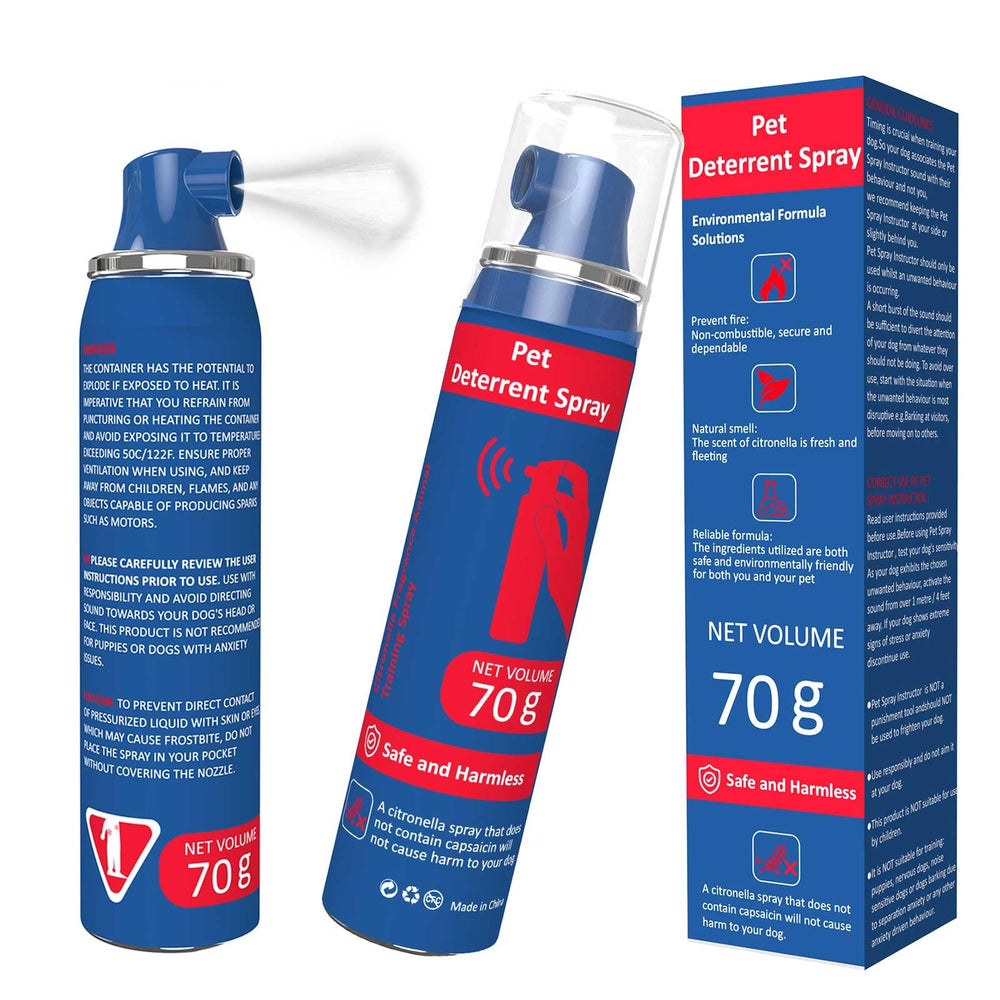 SeasonFit Corrector Spray bottle ready for humane dog training.