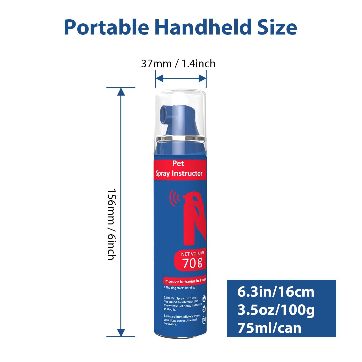 SeasonFit spray used by owner during outdoor training.