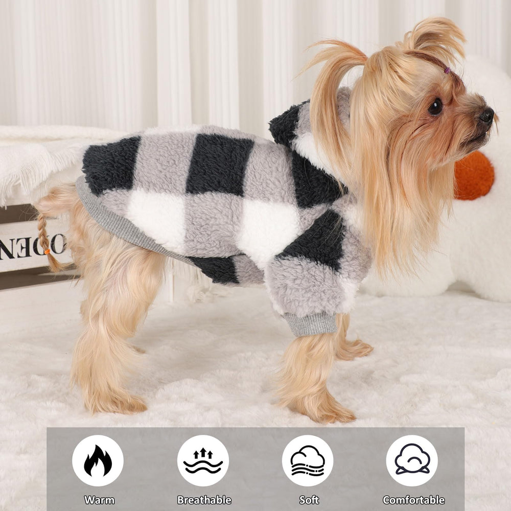 Sebaoyu dog sweater small hoodie size-xs label for proper selection