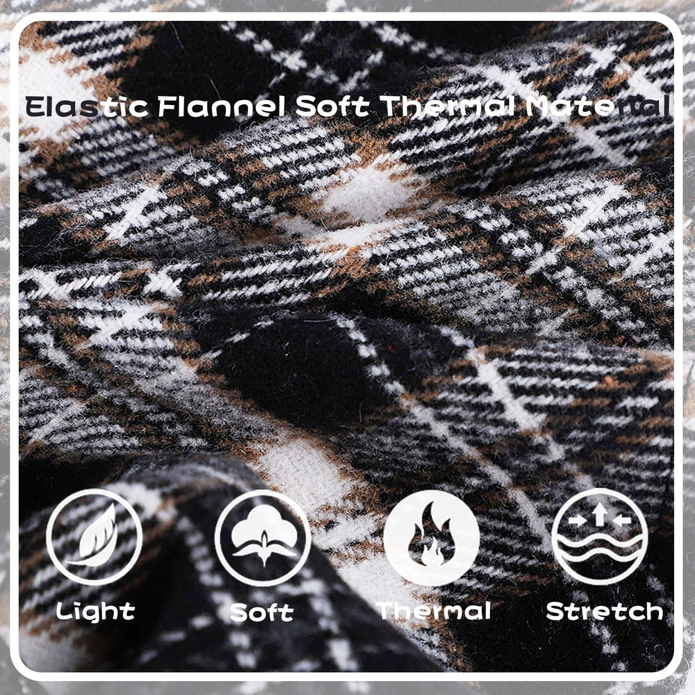 Sebaoyu knit fleece small dog dress with plaid lining provides soft warmth.