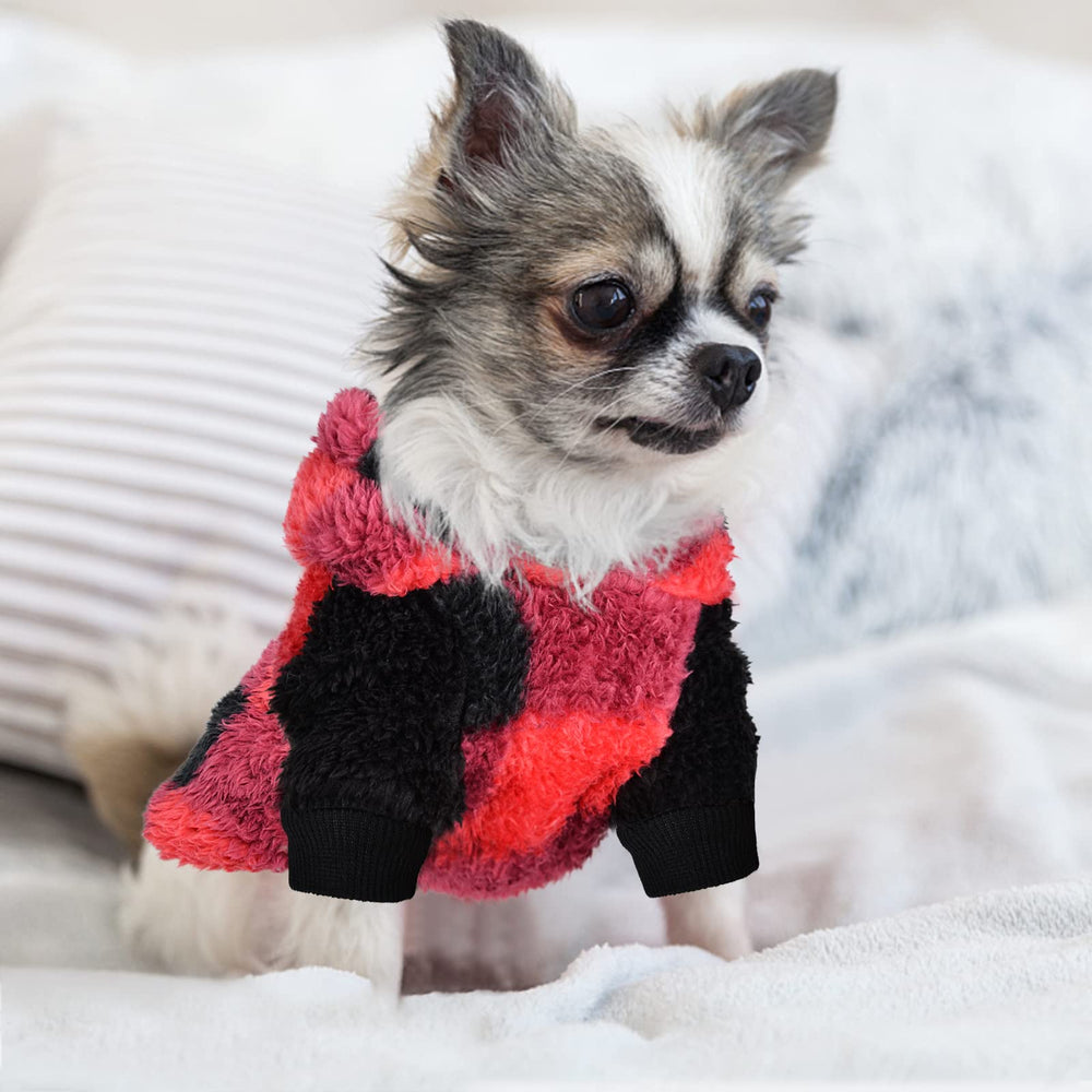 Sebaoyu packaged-small-dog-clothes shown as easy-to-wear outfit