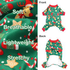 Conjunto navideño Sebaoyu con Santa y reno para perro