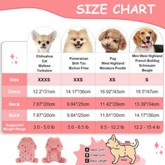 Sebaoyu polka-dot winter outfit for dogs ideal for parties and photos.