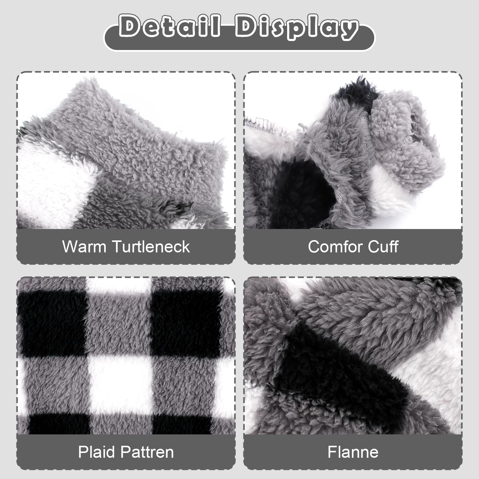 Sebaoyu plaid closeup highlights soft flannel lining for gentle winter comfort.