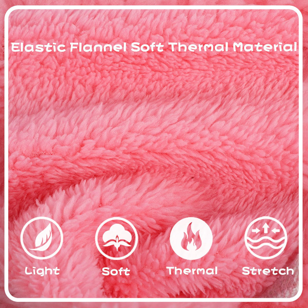 Sebaoyu Winter Dress knit-closeup highlights fleece lining and soft fabric for cozy evenings.