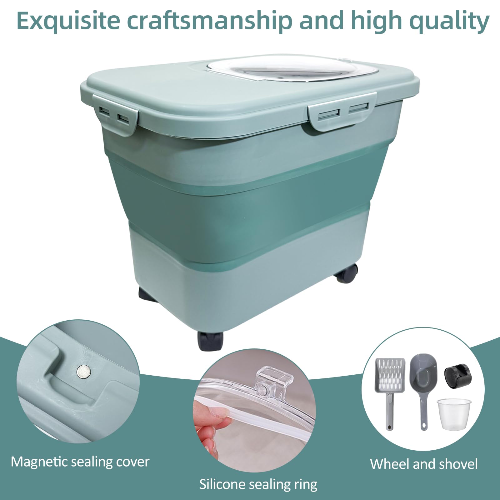 SECOAT BPA-free durable plastic ensures safe storage.