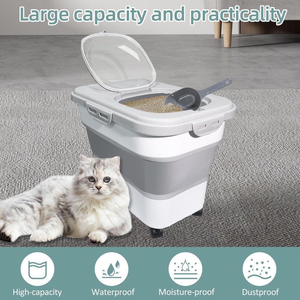 SECOAT cat litter storage, folded design saves pantry space.