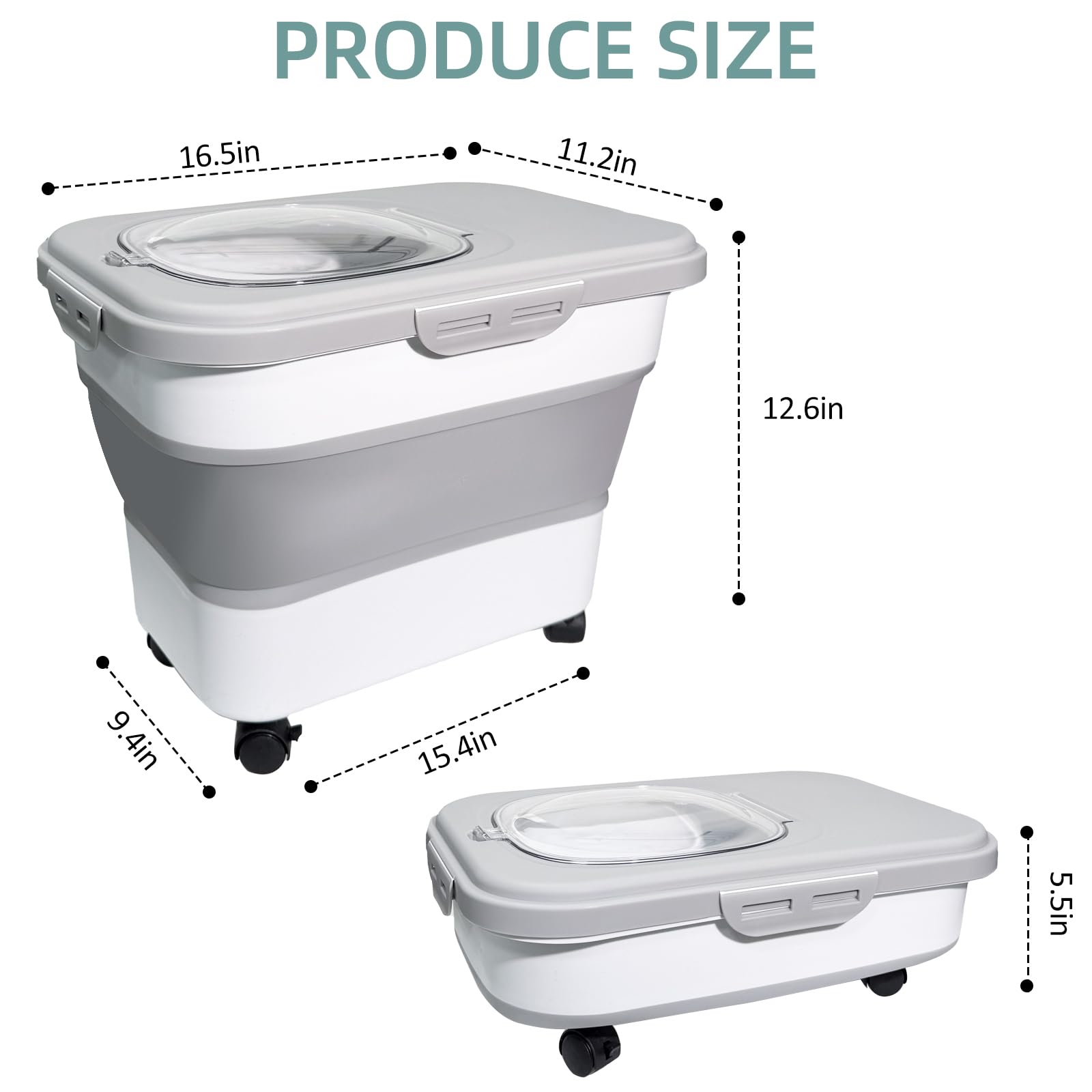 SECOAT litter bin with airtight seal keeps litter dry.