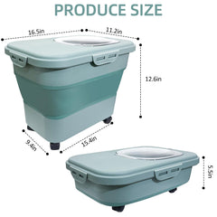 SECOAT portable litter container with wheels moves easily.