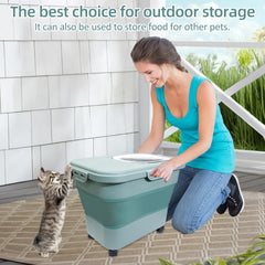 SECOAT waterproof moisture-resistant design protects litter and bag.