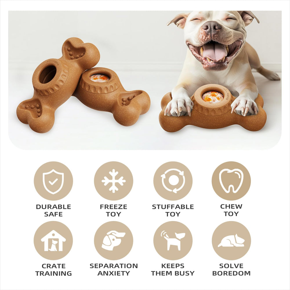 Sedioso front paws press toy base demonstrates stability during interactive licking.