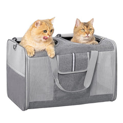 Sedioso large cat carrier exterior view showing spacious travel for two pets