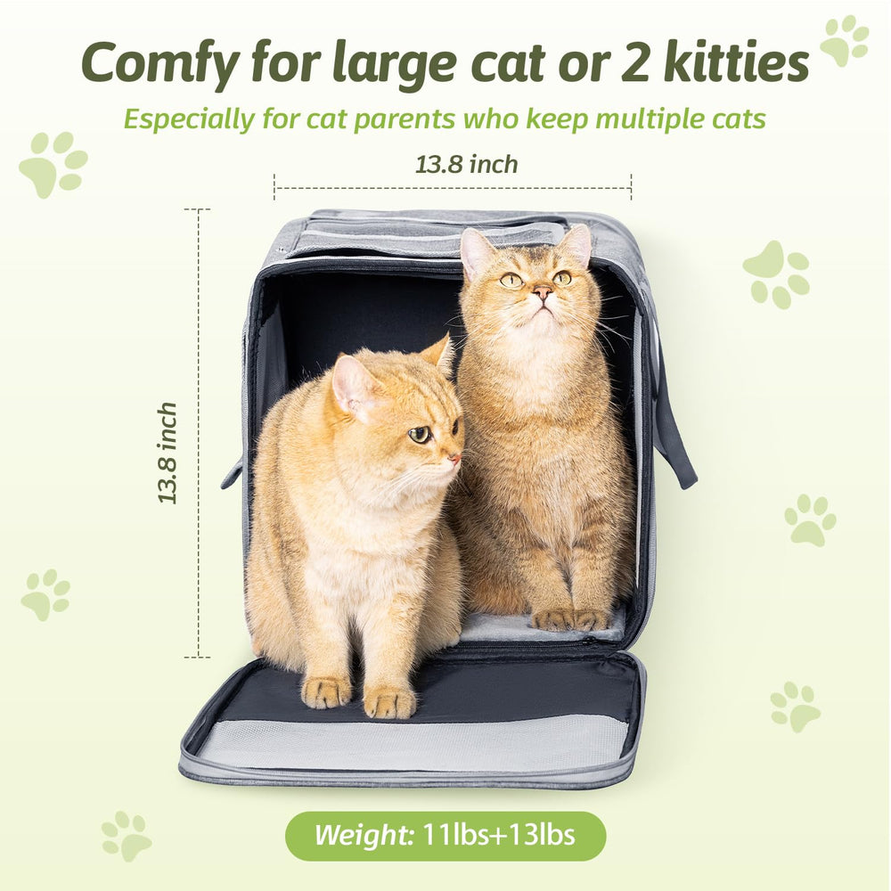 Sedioso large cat carrier foldable design and easy assembly