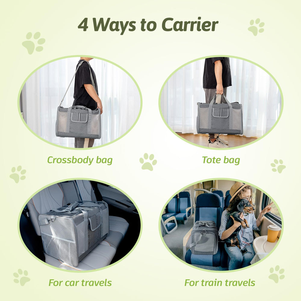 Sedioso large cat carrier travel use with multiple carrying options